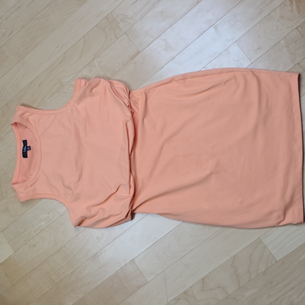 Lulu's Sweet Compliment Peach Bodycon Mini Dress Women size M